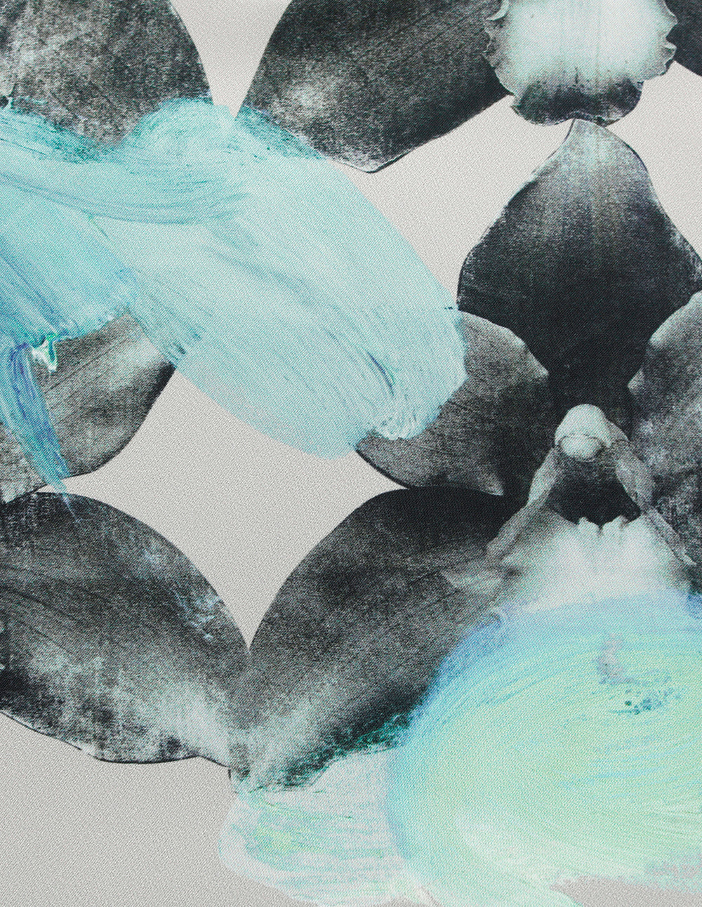 MARYLING U-Neck Floral-Print 1/2 Sleeve Cropped T-Shirt